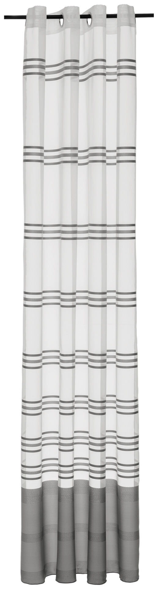 POCOline Ösenvorhang Chicago silber B/L: ca. 150x245 cm