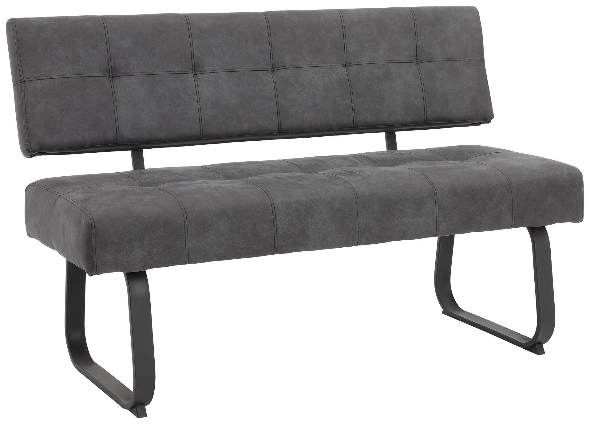 Sitzbank Luise I B anthrazit Vintage B/H/T: ca. 140x90x64 cm