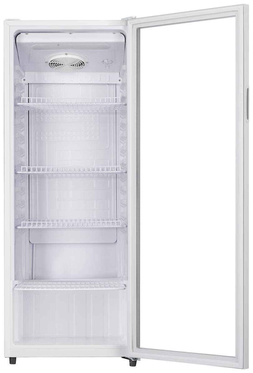 POCOline Glastürkühlschrank GTK144-235 DW weiß B/H/T: ca. 54x144x55 cm