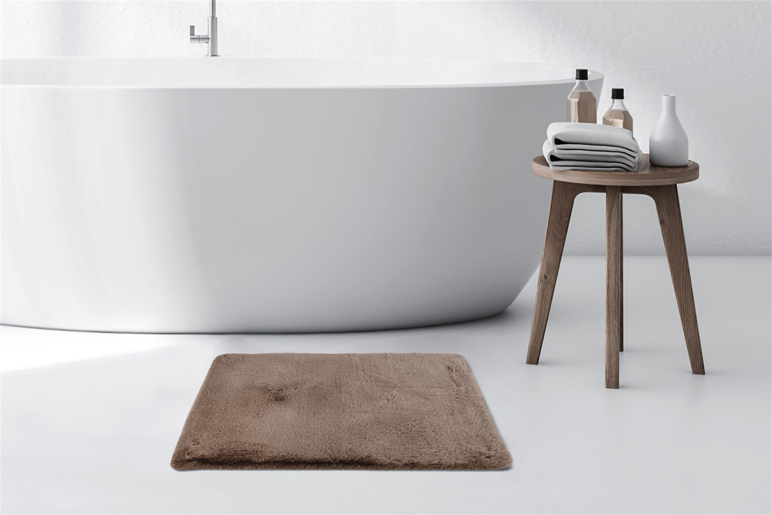 Kayoom Hochflorteppich Badematte Rabbit 225 sand B/H/L: ca. 40x3,5x60 cm Kayoom Hochflorteppich Badematte Rabbit 225 sand B/H/L: ca. 40x3,5x60 cm