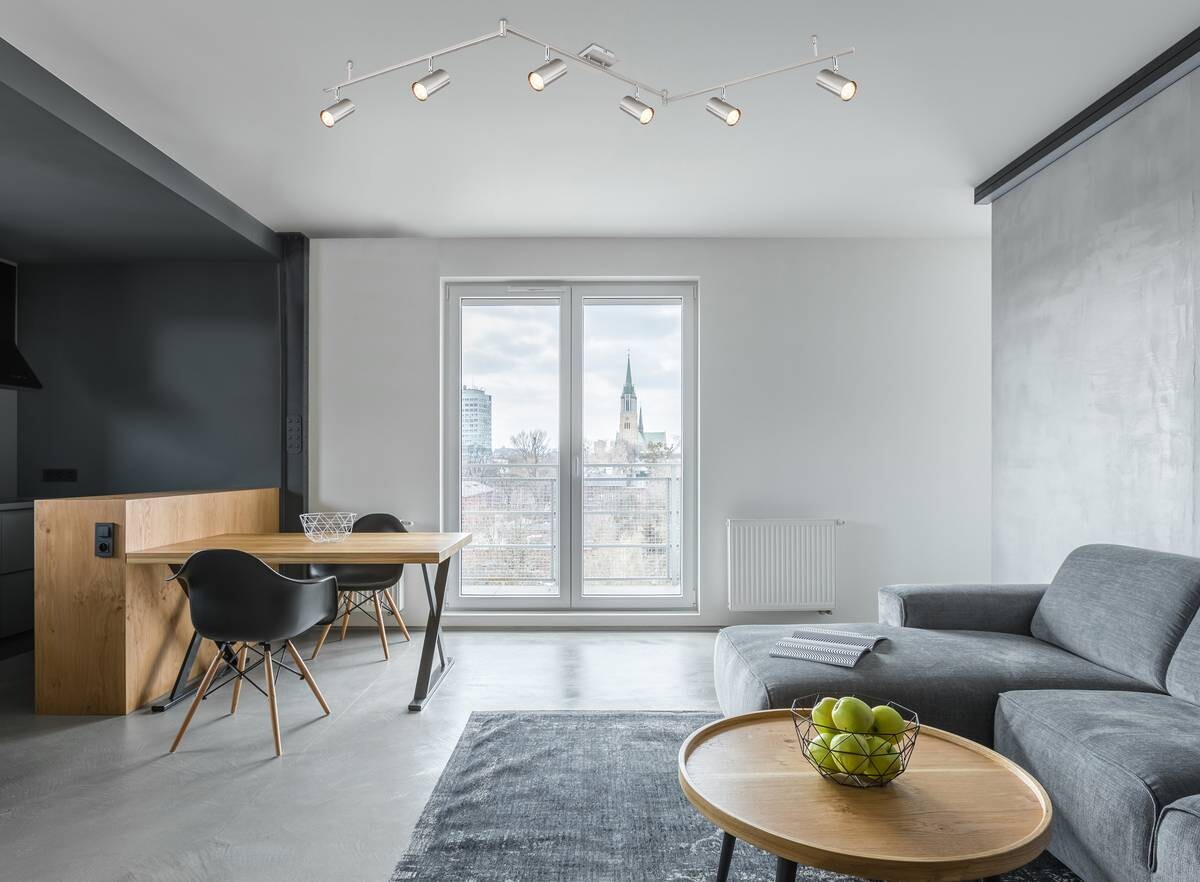 GLOBO Strahler 57910-6 Robby nickel Metall B/H/L: ca. 10x18,5x180 cm GU10 6 Brennstellen