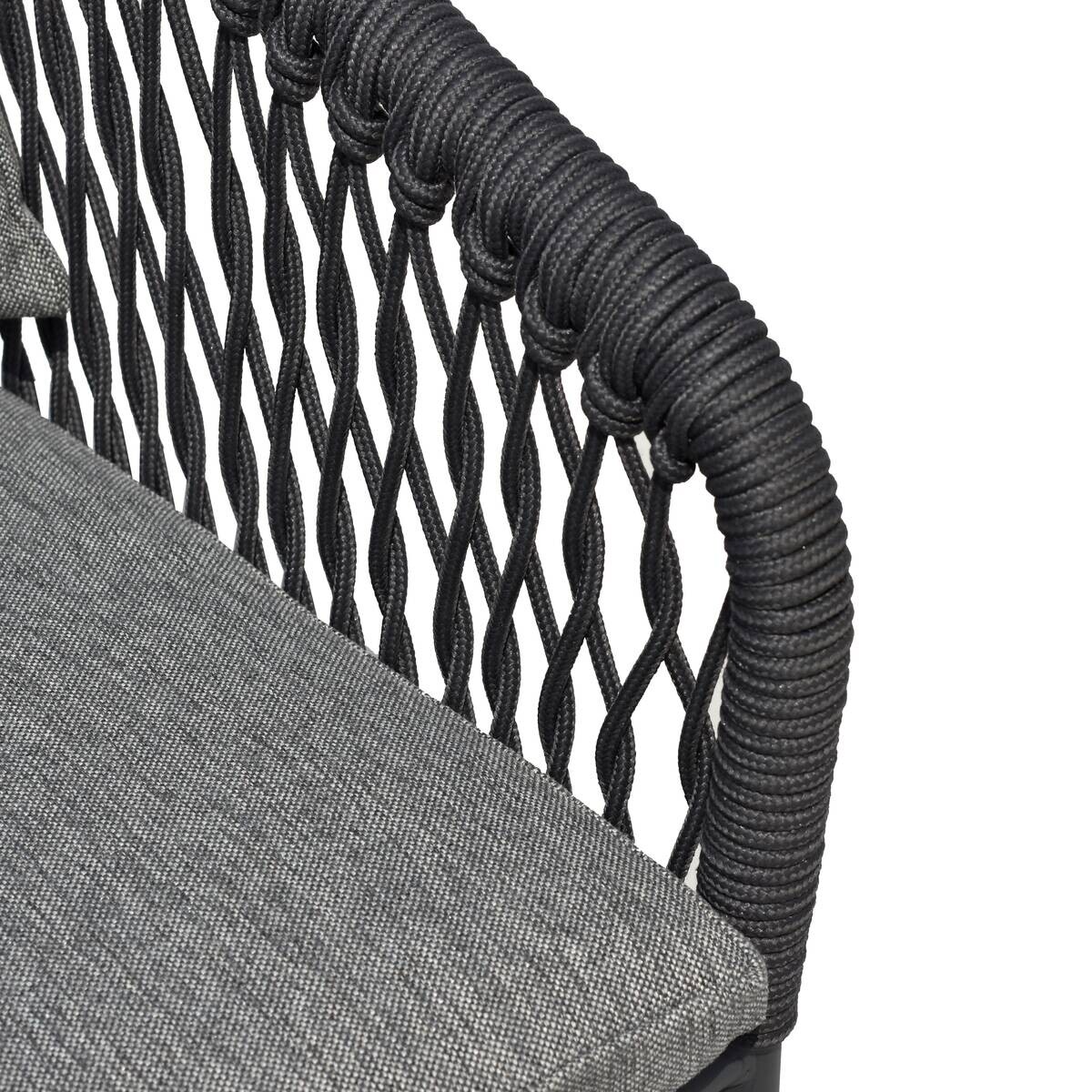 POCOline Gartenstuhl grau Webstoff B/H/L: ca. 68x79x58 cm