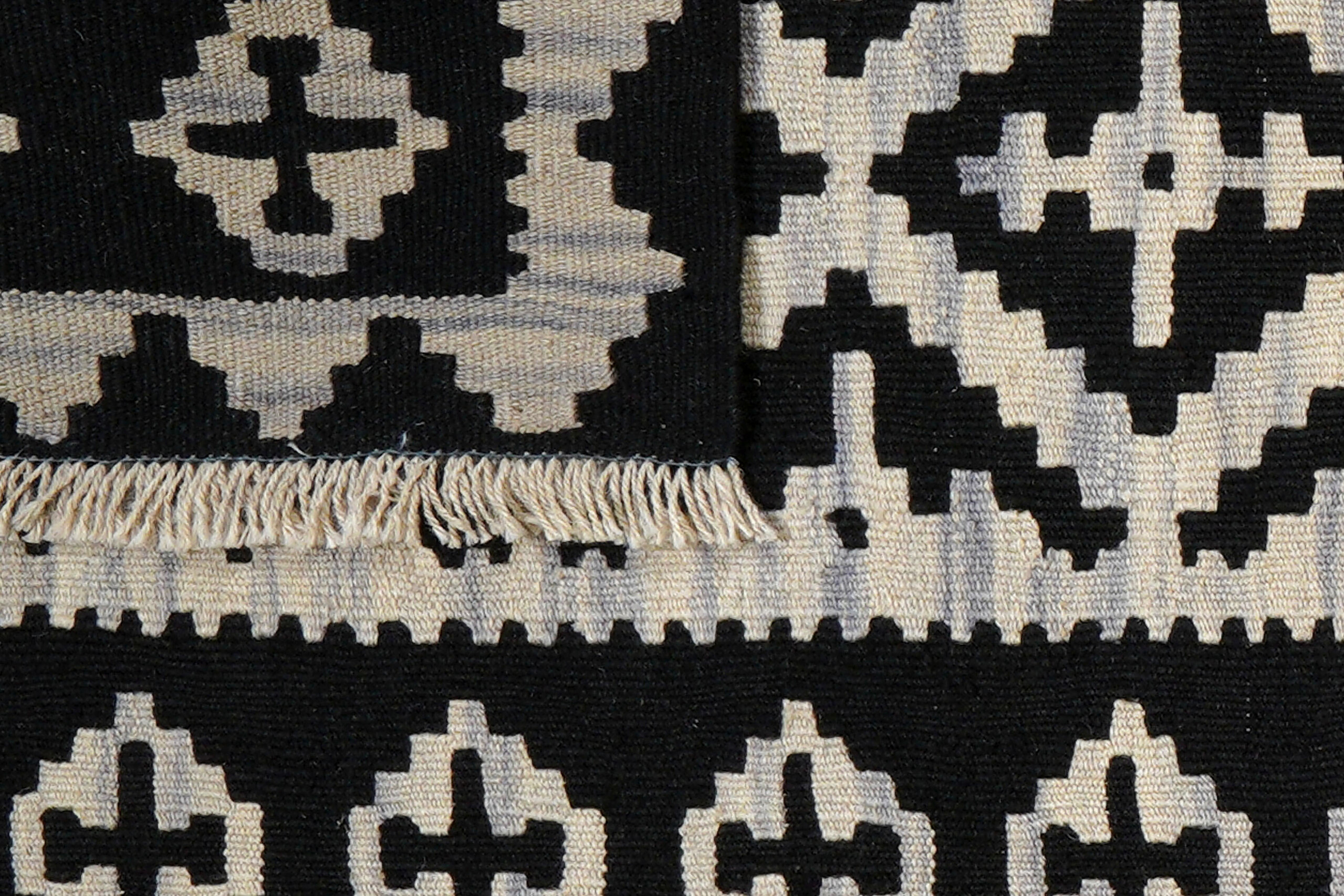 PersaTepp Teppich Kelim Gashgai schwarz B/H/L: ca. 83x1x293 cm