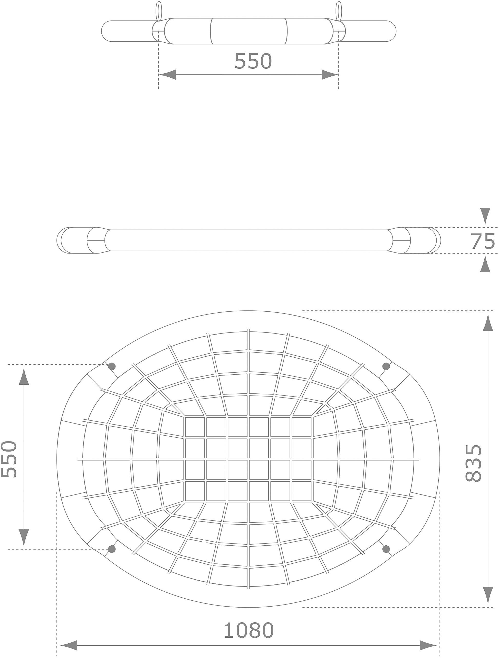 AXI Nestschaukel grün B/H/T: ca. 108x84x8 cm