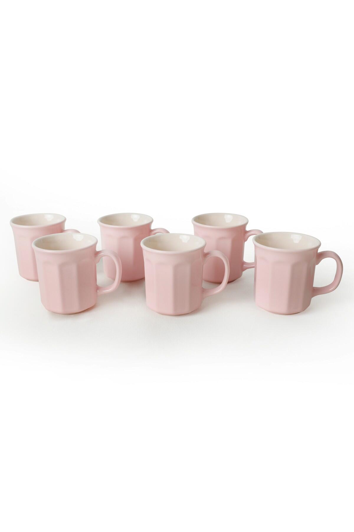 HermiaConcept Kaffeebecher 6-tlg. rosa Keramik 6 tlg.