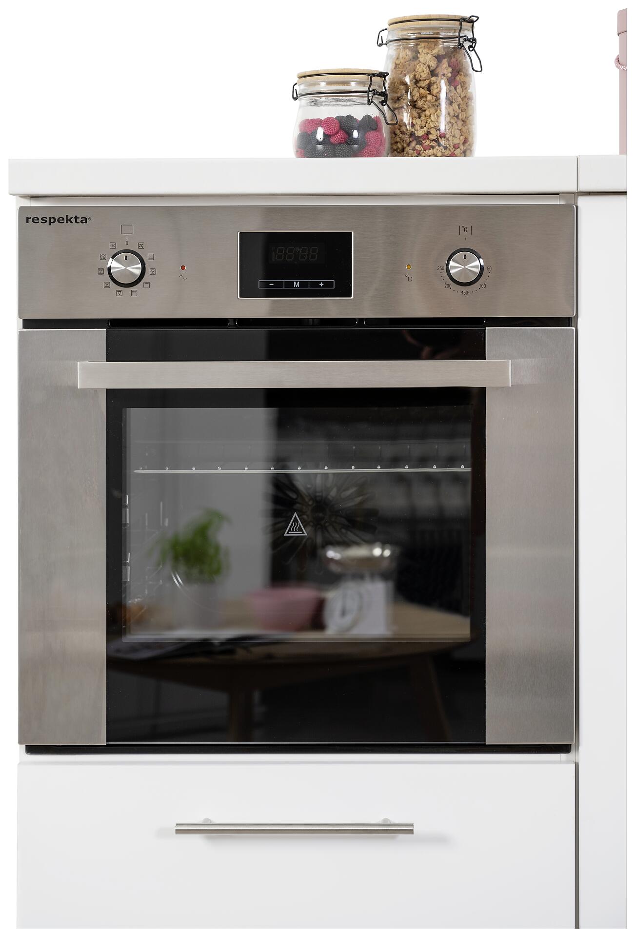 Respekta Küchenblock Premium weiß hochglänzend B/H/T: ca. 280x200x60 cm