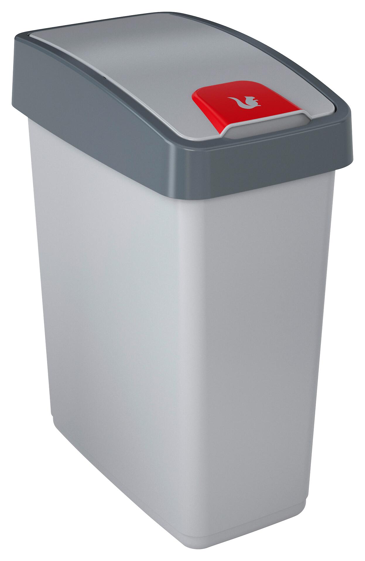 keeeper Abfalleimer silber B/H/L: ca. 24x47,5x39,5 cm