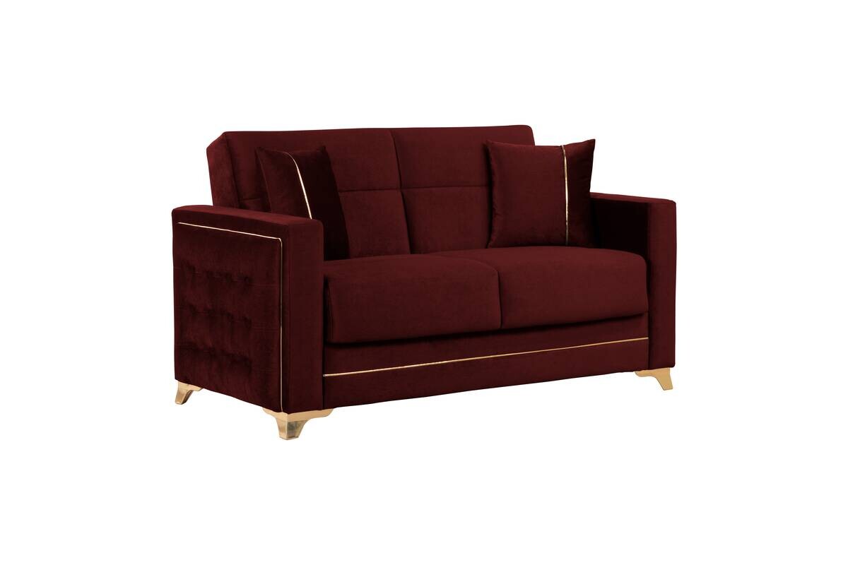 Sofa 3-2-1 Cavana bordeaux Microfaser