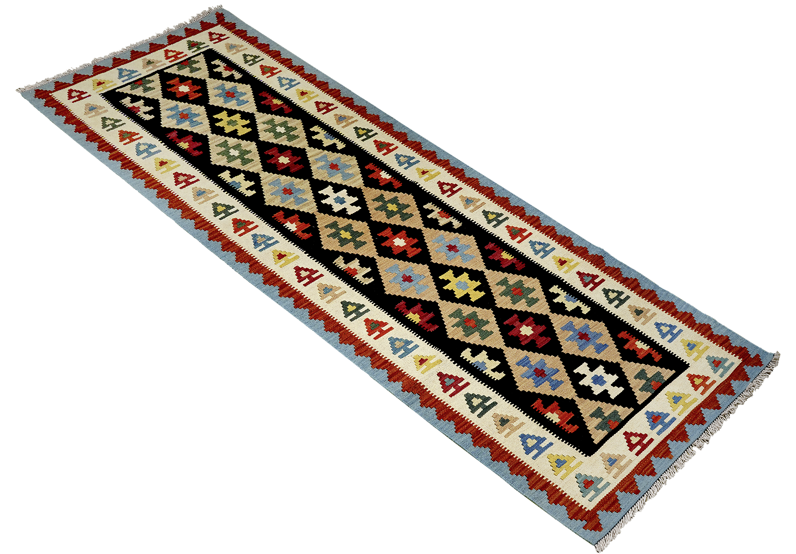 PersaTepp Teppich Kelim Gashgai beige B/H/L: ca. 88x1x295 cm