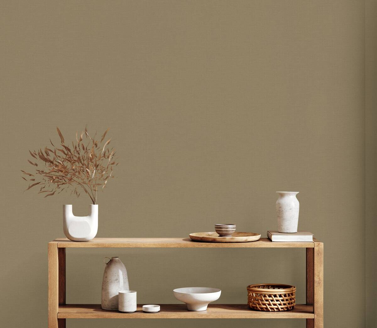 A.S.Creation Vliestapete khaki B/H/D: ca. 53x1005x8,3 cm