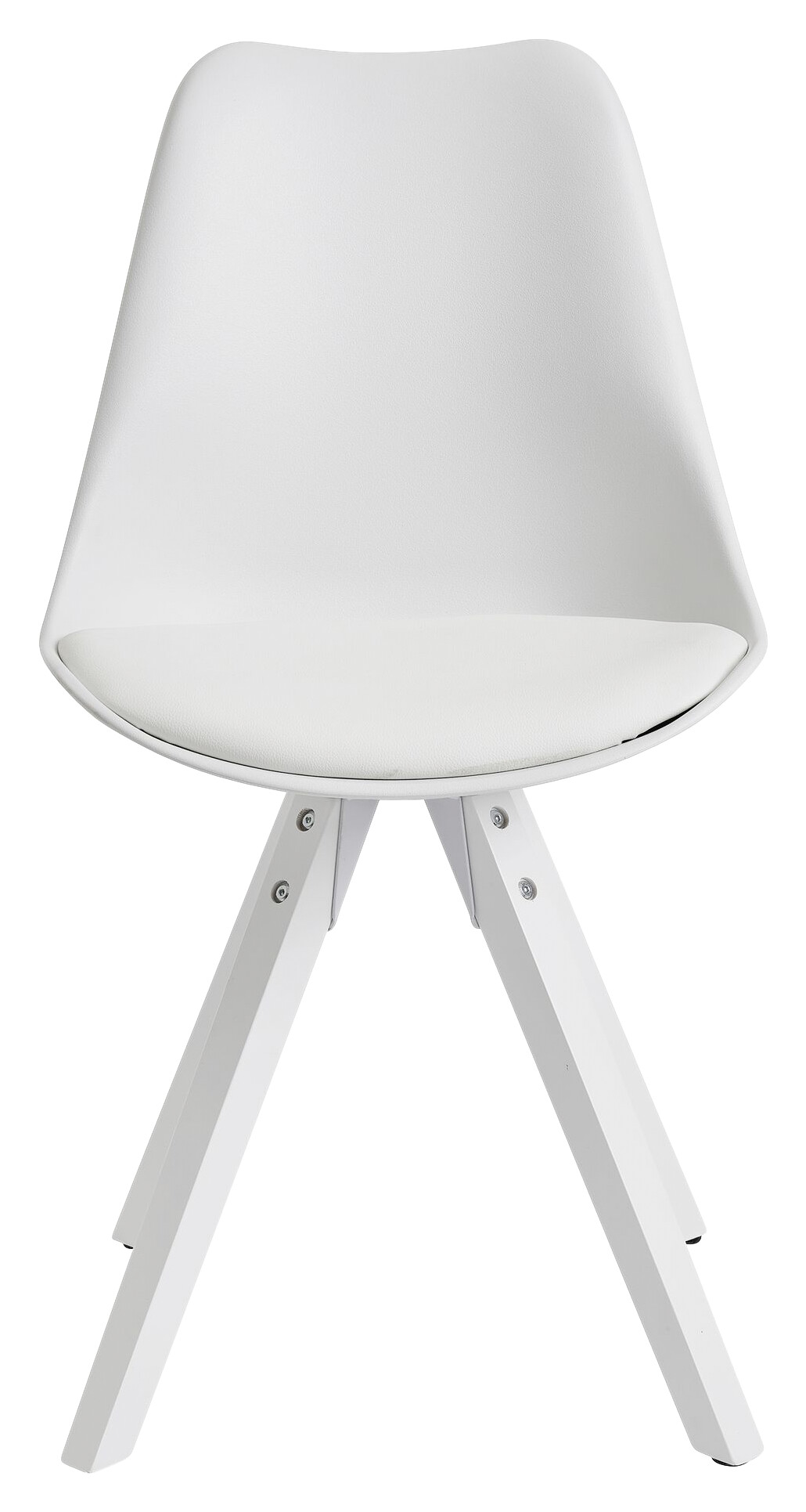 Stuhl 2er-Set. weiß B/H/T: ca. 49x87x52 cm