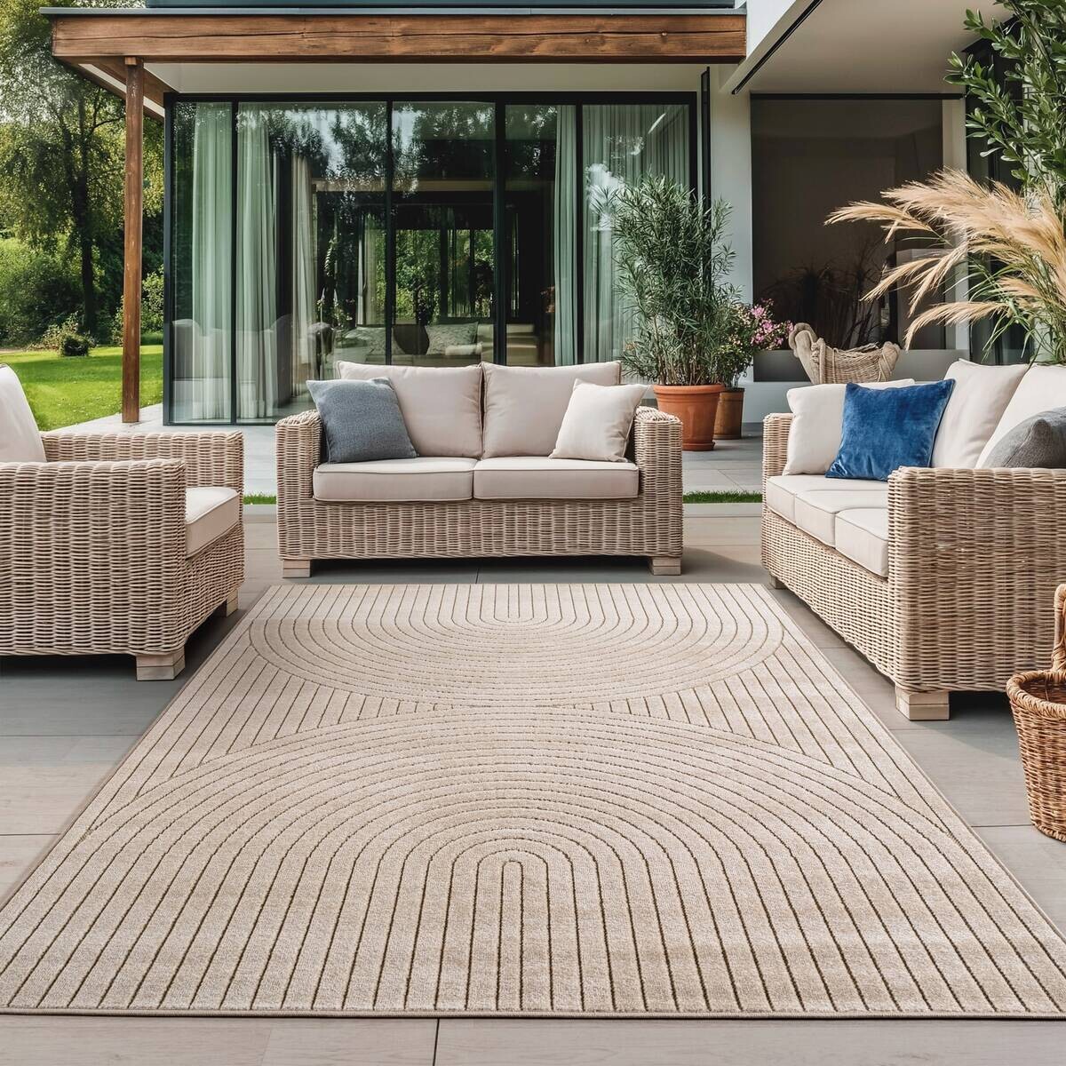 Ayyildiz In-/Outdoor-Teppich NOVA beige B/L: ca. 240x340 cm
