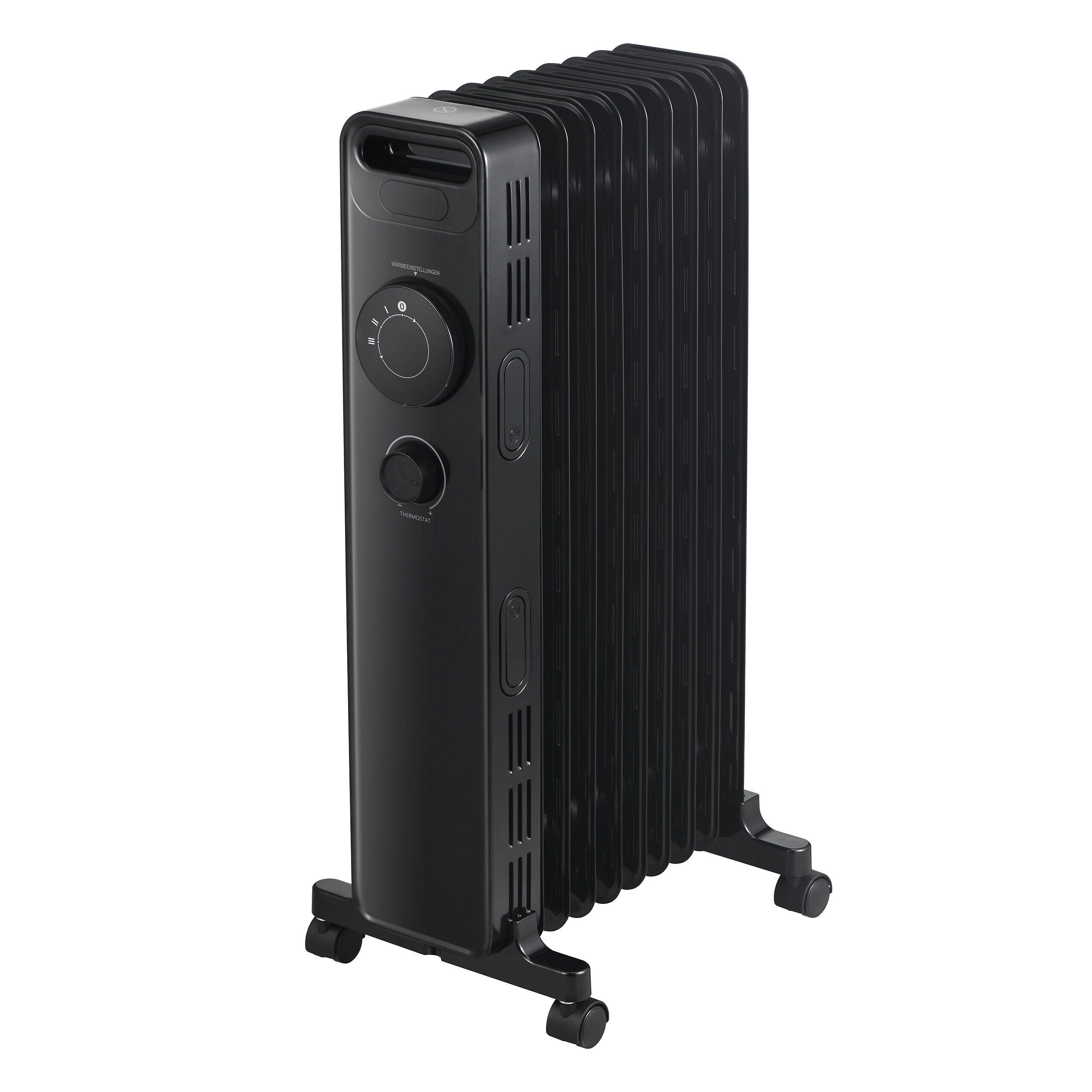 Ölradiator NY2009-22M schwarz Kunststoff Metall B/H/L: ca. 24x64x33 cm ca. 2000 W