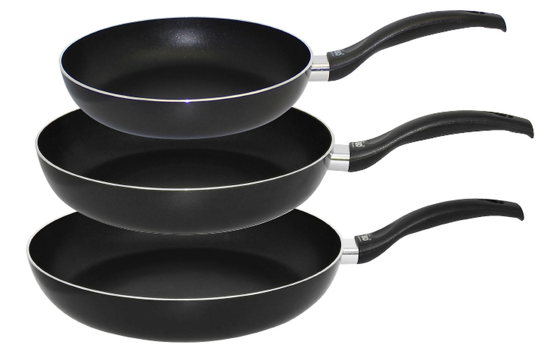 Pfannenset Ducto schwarz Aluminium 3 tlg.