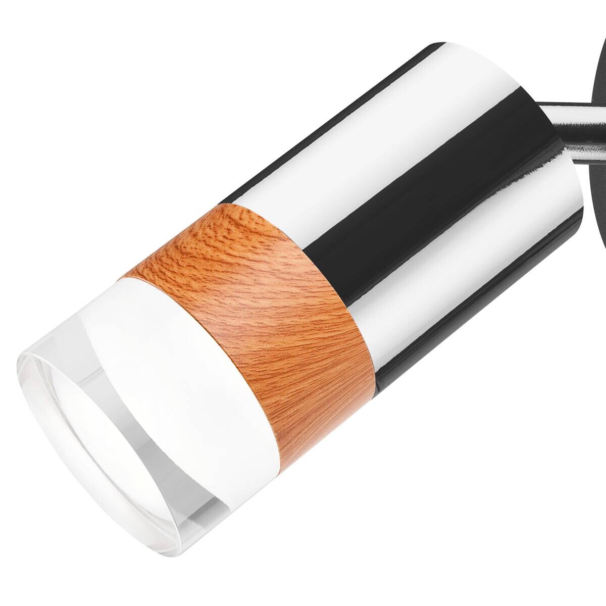 Lamkur Deckenleuchte Chrom Stahl Glas B/H/L: ca. 8x19x8 cm 1 Brennstellen