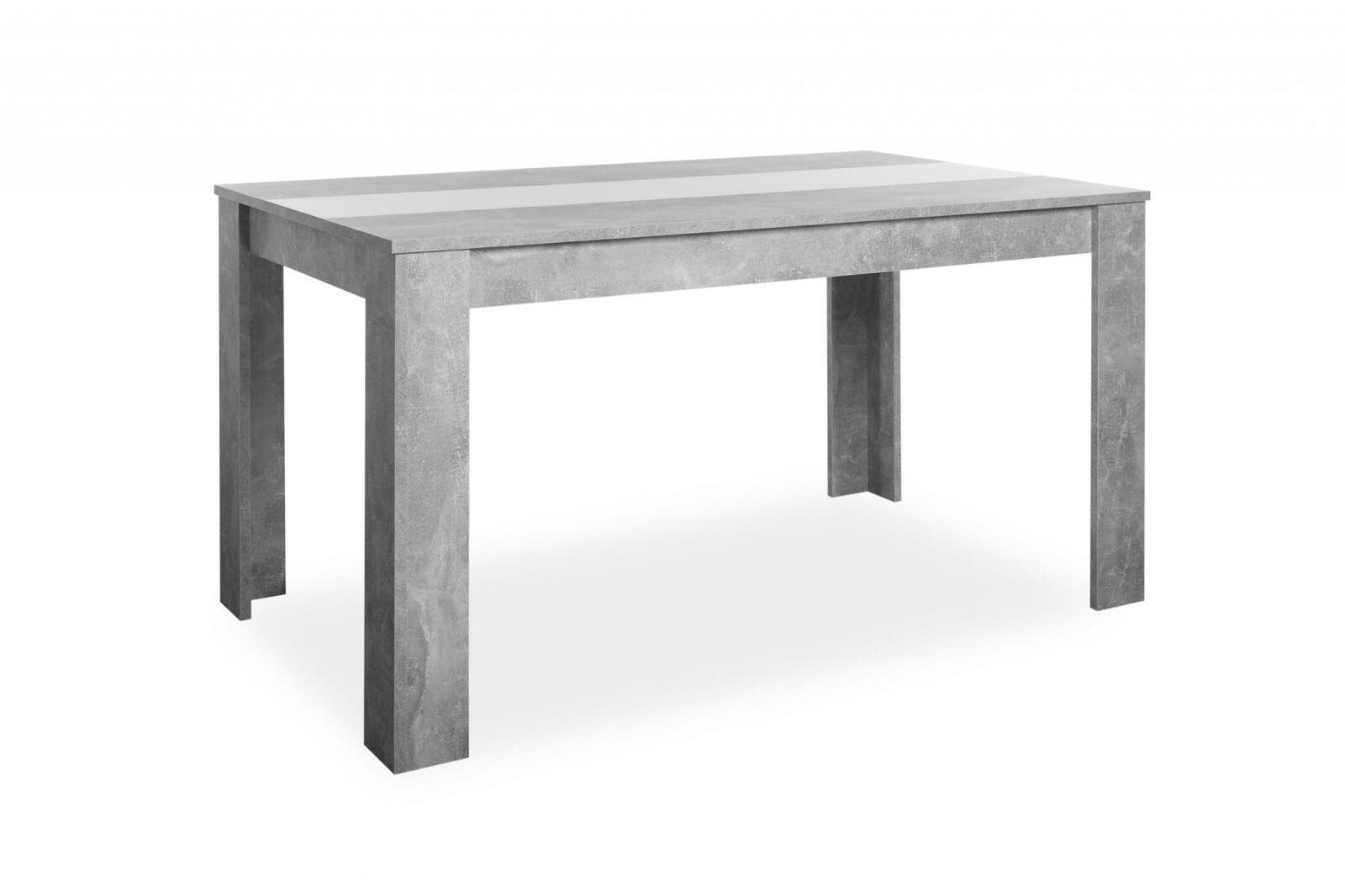 Esstisch Niklas Beton Optik B/H/T: ca. 138x74x80 cm