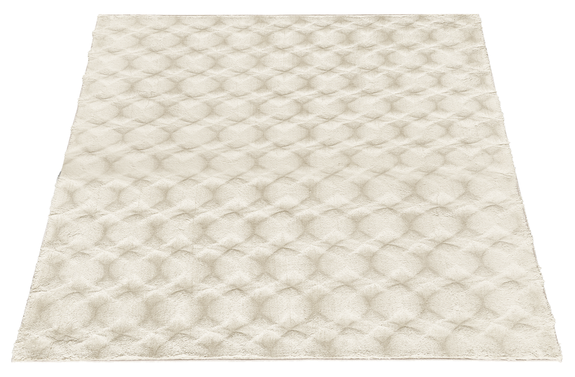 Fellimitat Diamond creme B/L: ca. 160x230 cm