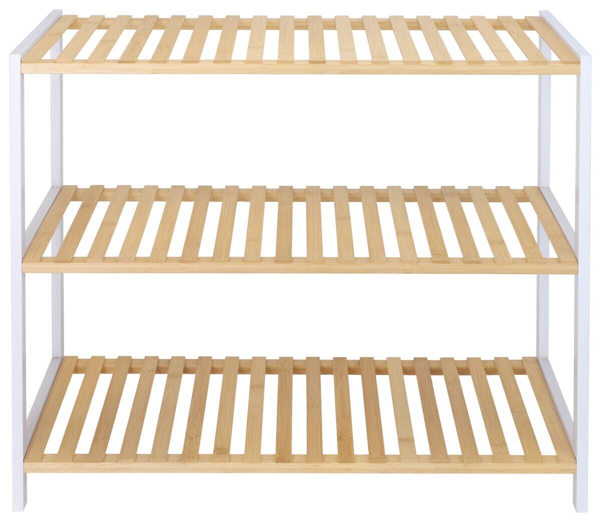 POCOline Schuhregal weiß Bambus B/H/L: ca. 30x59x70 cm POCOline Schuhregal weiß Bambus B/H/L: ca. 30x59x70 cm