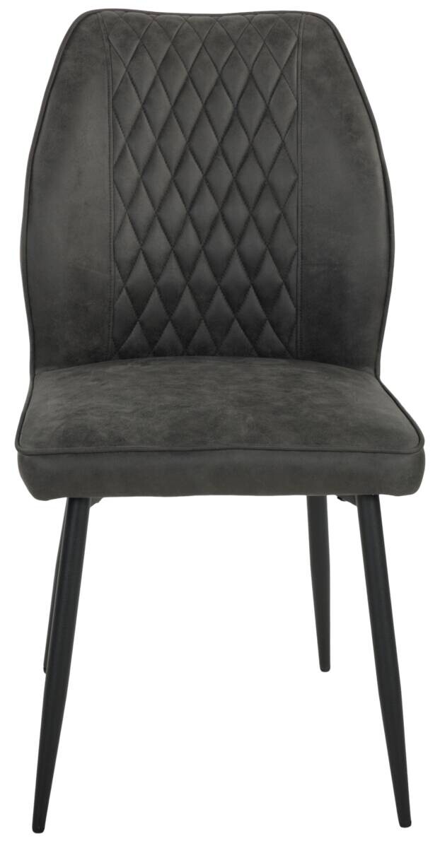 Stuhl Emm anthrazit schwarz Microfaser Metall