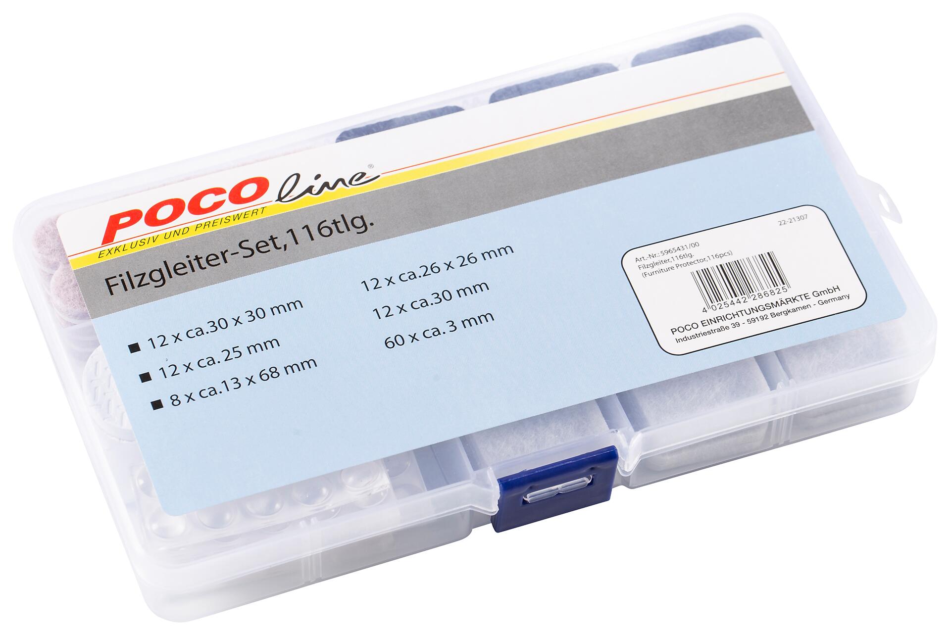 Filzgleiter 116 tlg.