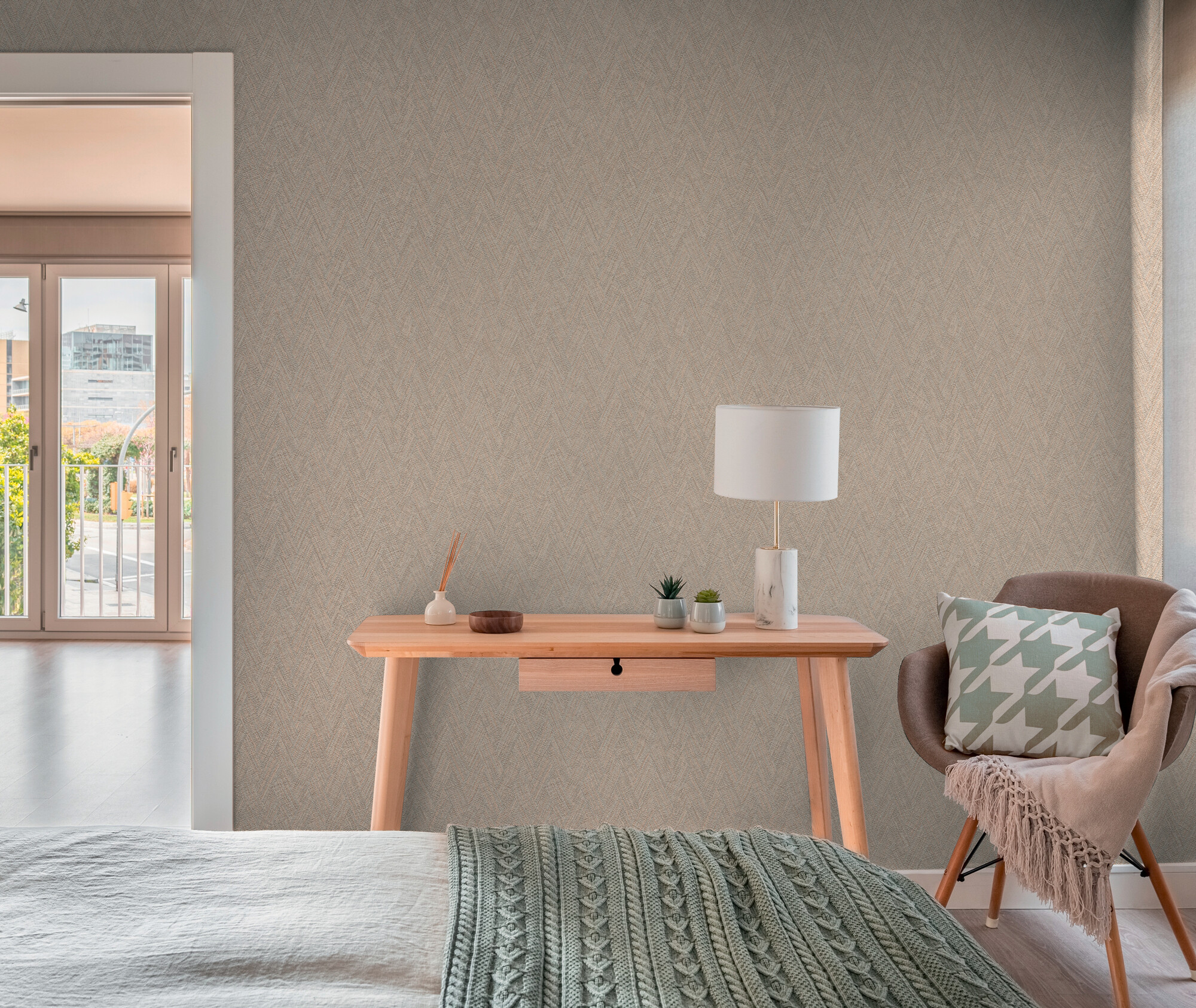 A.S.Creation Vliestapete braun orange B/H/D: ca. 53x1005x8,5 cm