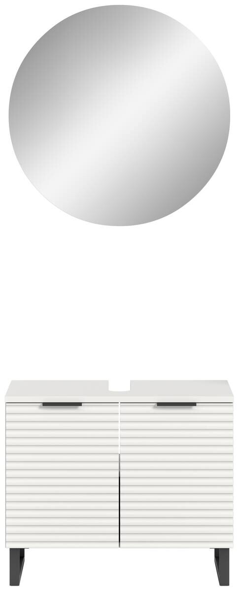 Badblock Riff weiß B/H/T: ca. 70x193x34 cm