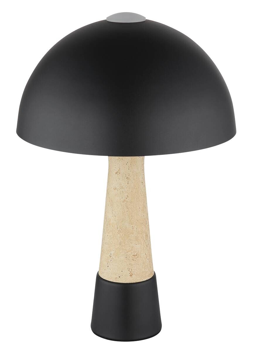 GLOBO Tischleuchte mattschwarz Metall H/D: ca. 36,5x25 cm E27 1 Brennstellen