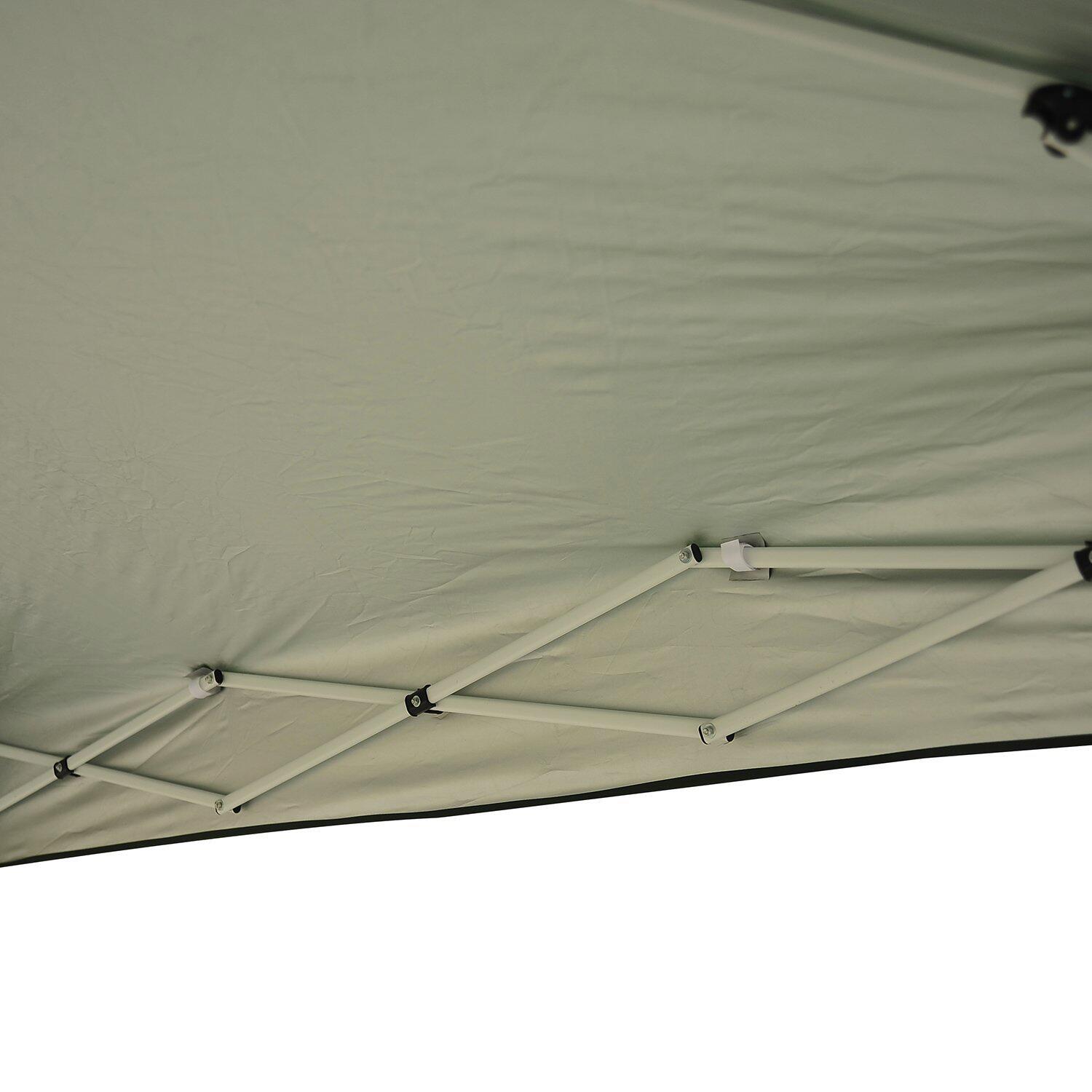 Outsunny Pavillon grün Stahl B/H/L: ca. 240x250x240 cm