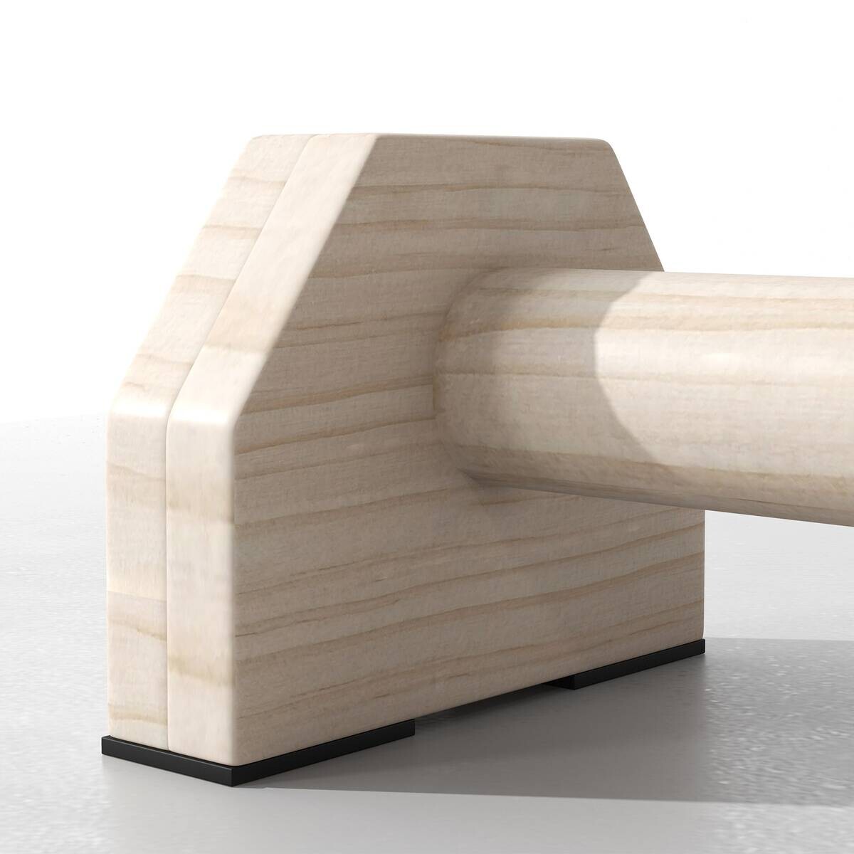 SPORTNOW Liegestützgriffe natur Buche B/H/L: ca. 13x10x30 cm