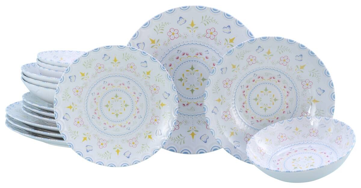 CreaTable Kombiservice Primavera pastell Steinzeug 16 tlg.