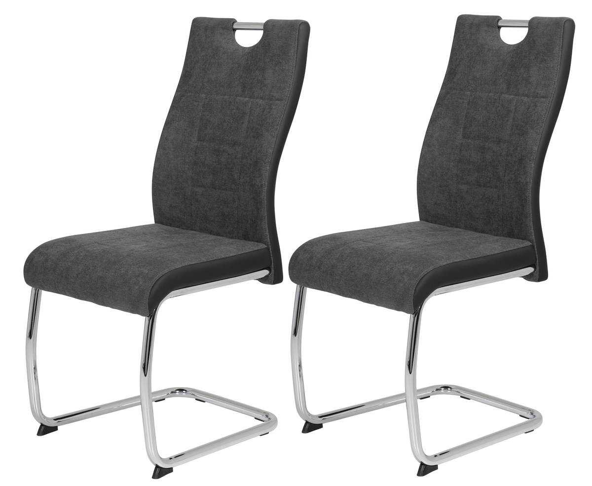 Schwingstuhl Alina S anthrazit Kunstleder B/H/T: ca. 43x98x59 cm