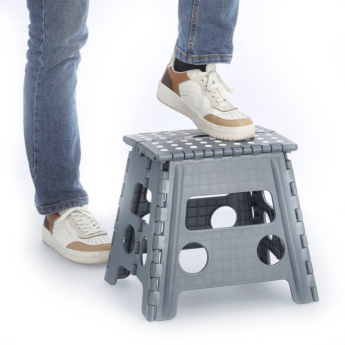 Zeller Klapphocker anthrazit B/H/L: ca. 30x32x37 cm