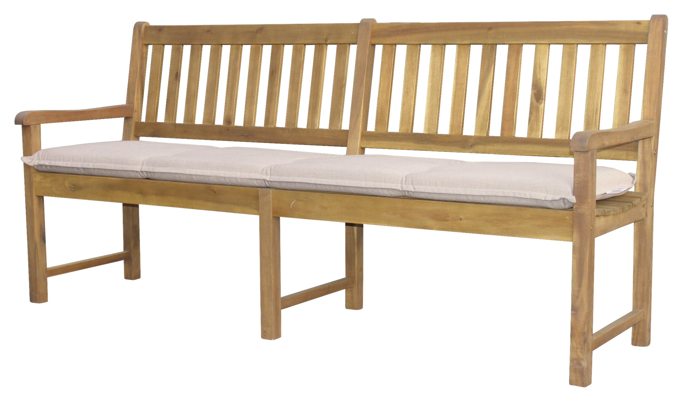 Grasekamp Auflage für Gartenbank sand Polyester-Mischgewebe B/H/L: ca. 47x7x191 cm