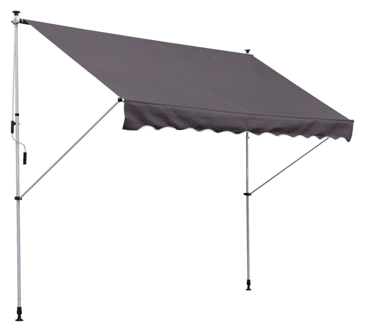 Outsunny Klemm-Markise grau B/H/L: ca. 300x280x150 cm