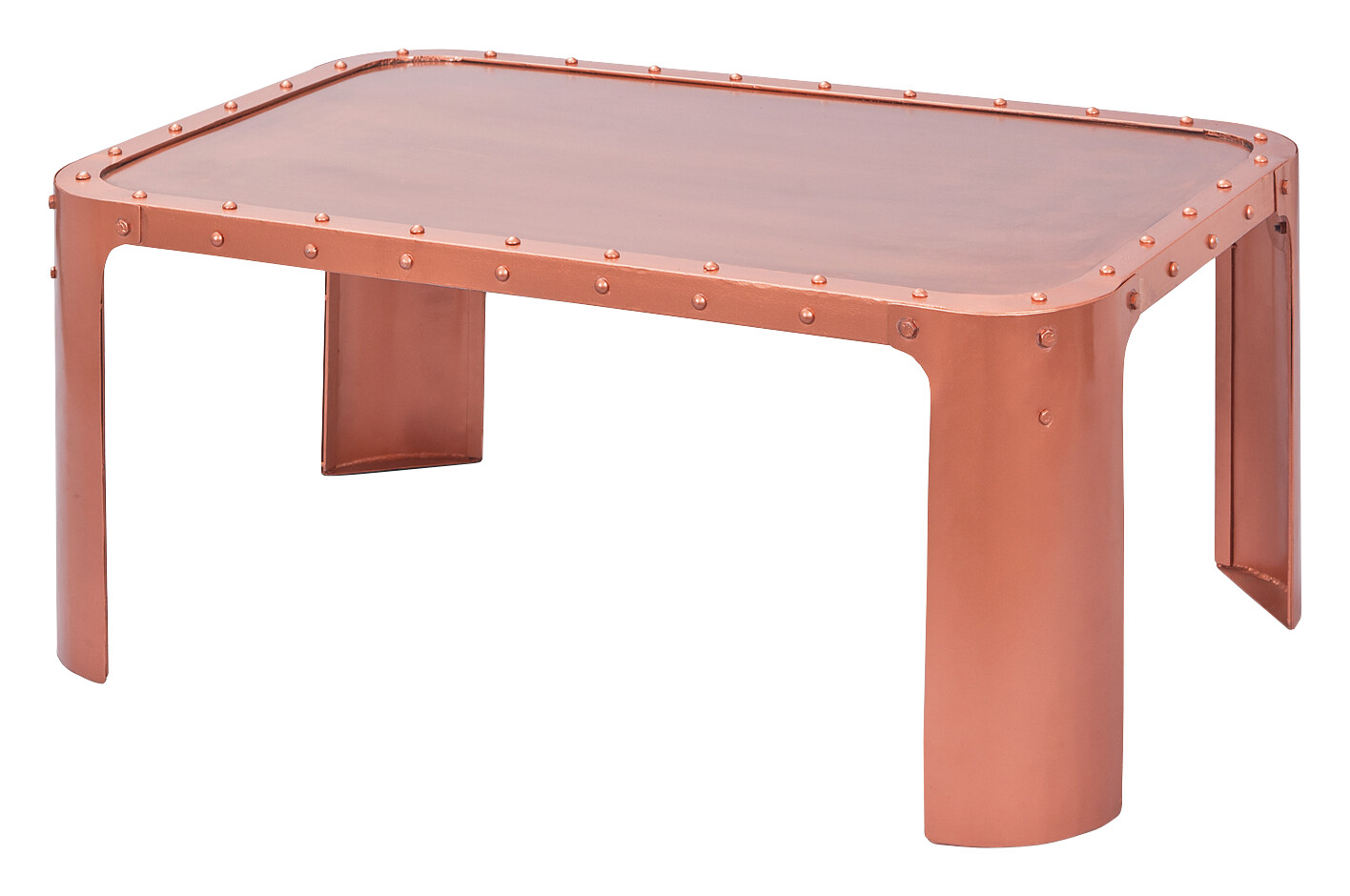 Inter Link Couchtisch Gormur Kupfer Metall B/H/T: ca. 110x45x70 cm