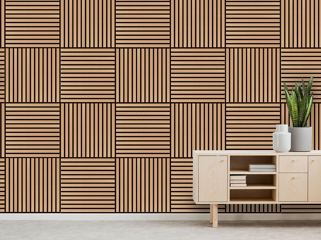 Wand- und Akustikpaneel braun L/B/H: ca. 52x52x1 cm pro Stück