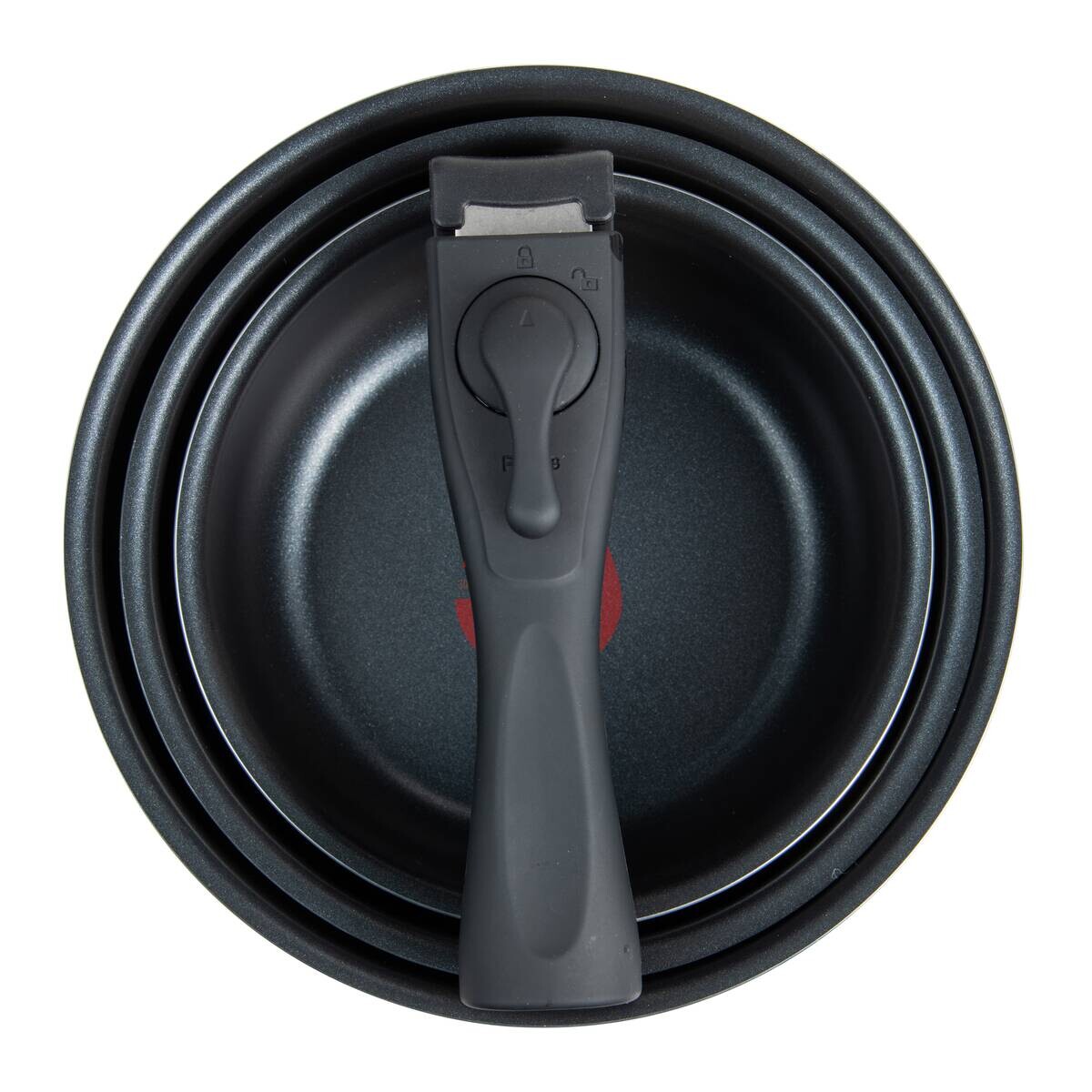 BERGNER Topfset CLICK & COOK schwarz Aluminium 4 tlg.