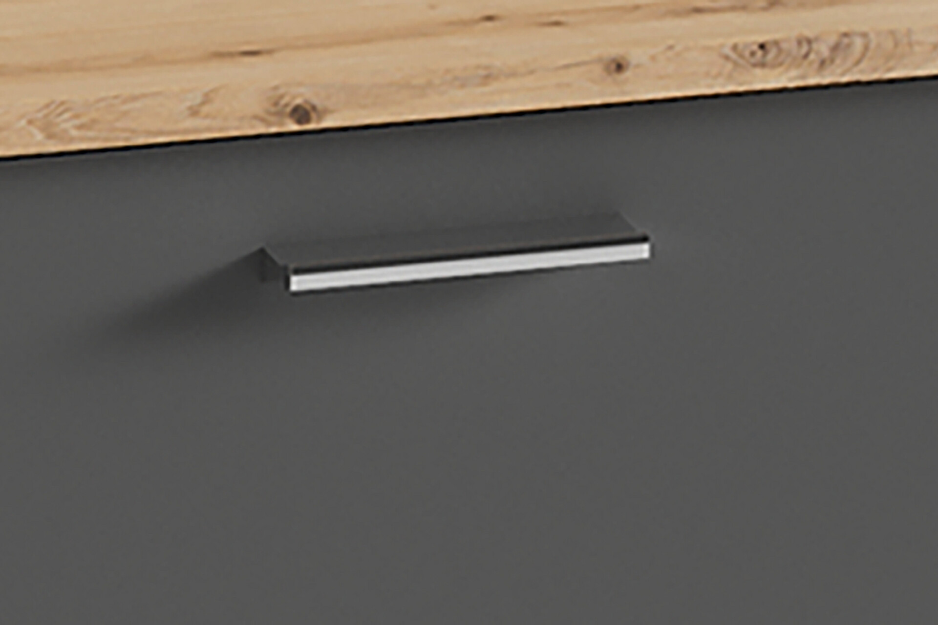 Sitzbank BEN Eiche Nachbildung anthrazit B/H/T: ca. 60x48x35 cm