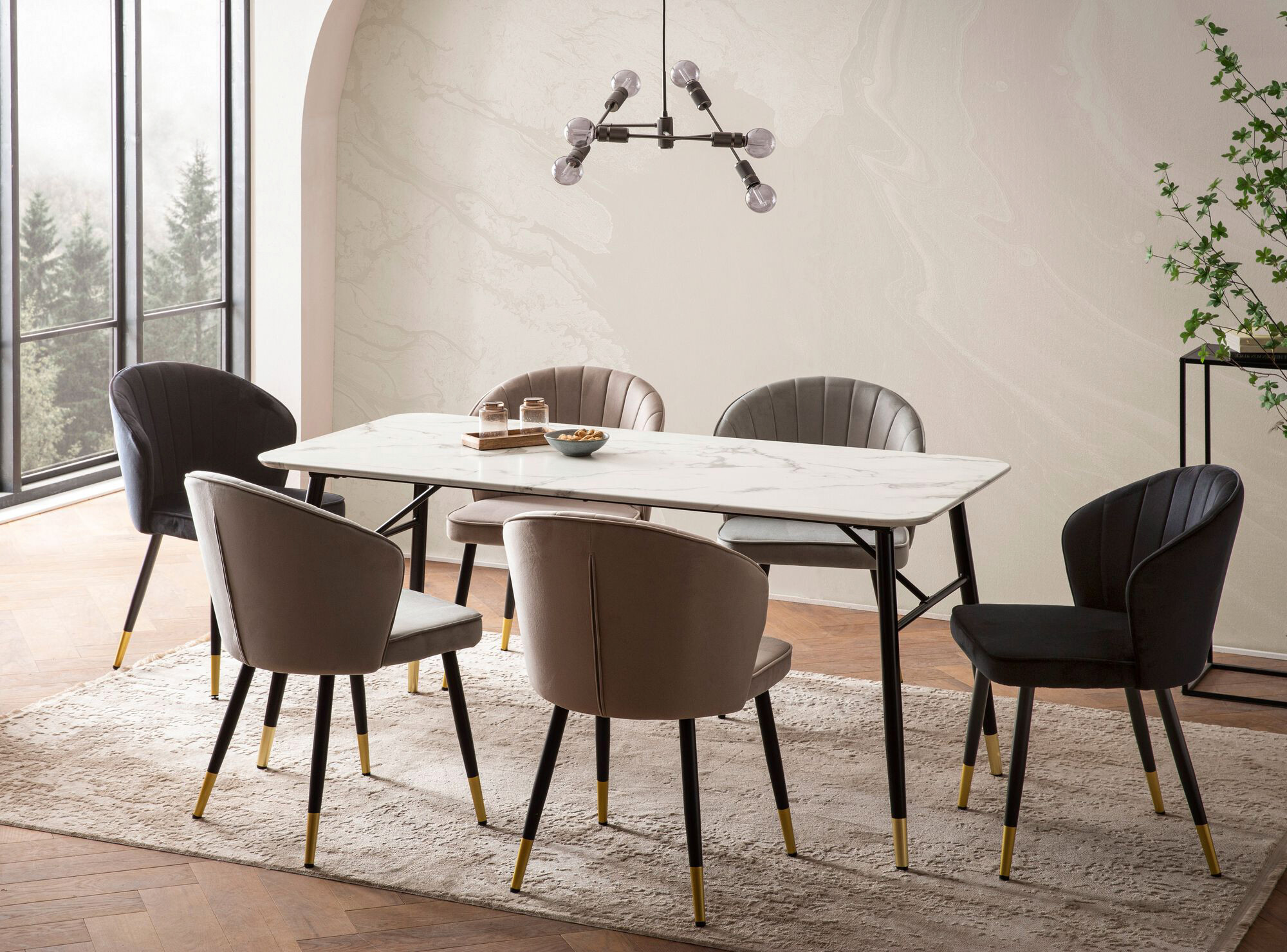 Esstisch weiß Marmor Optik B/H/T: ca. 120x76x60 cm Esstisch weiß Marmor Optik B/H/T: ca. 120x76x60 cm