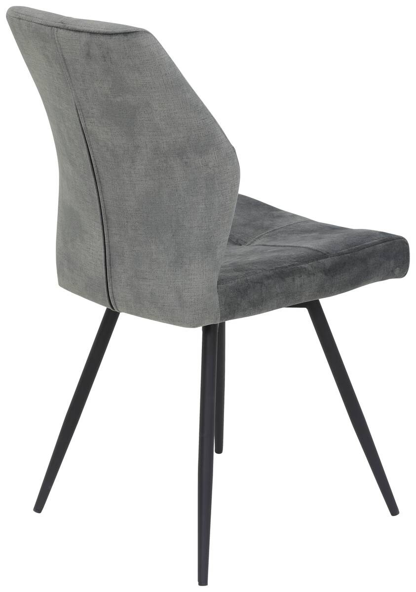 Stuhl Ally grau Microfaser B/H/T: ca. 46x89x60 cm