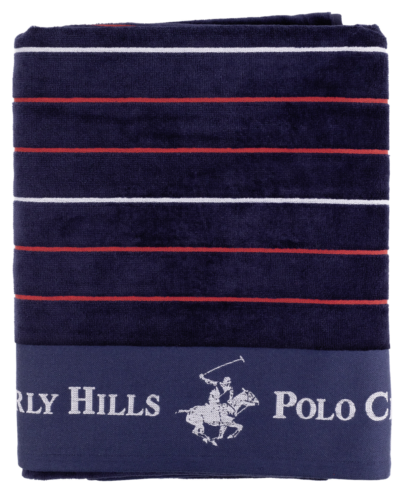 POLO CLUB Strandtuch POLO CLUB rot Baumwolle B/L: ca. 90x160 cm