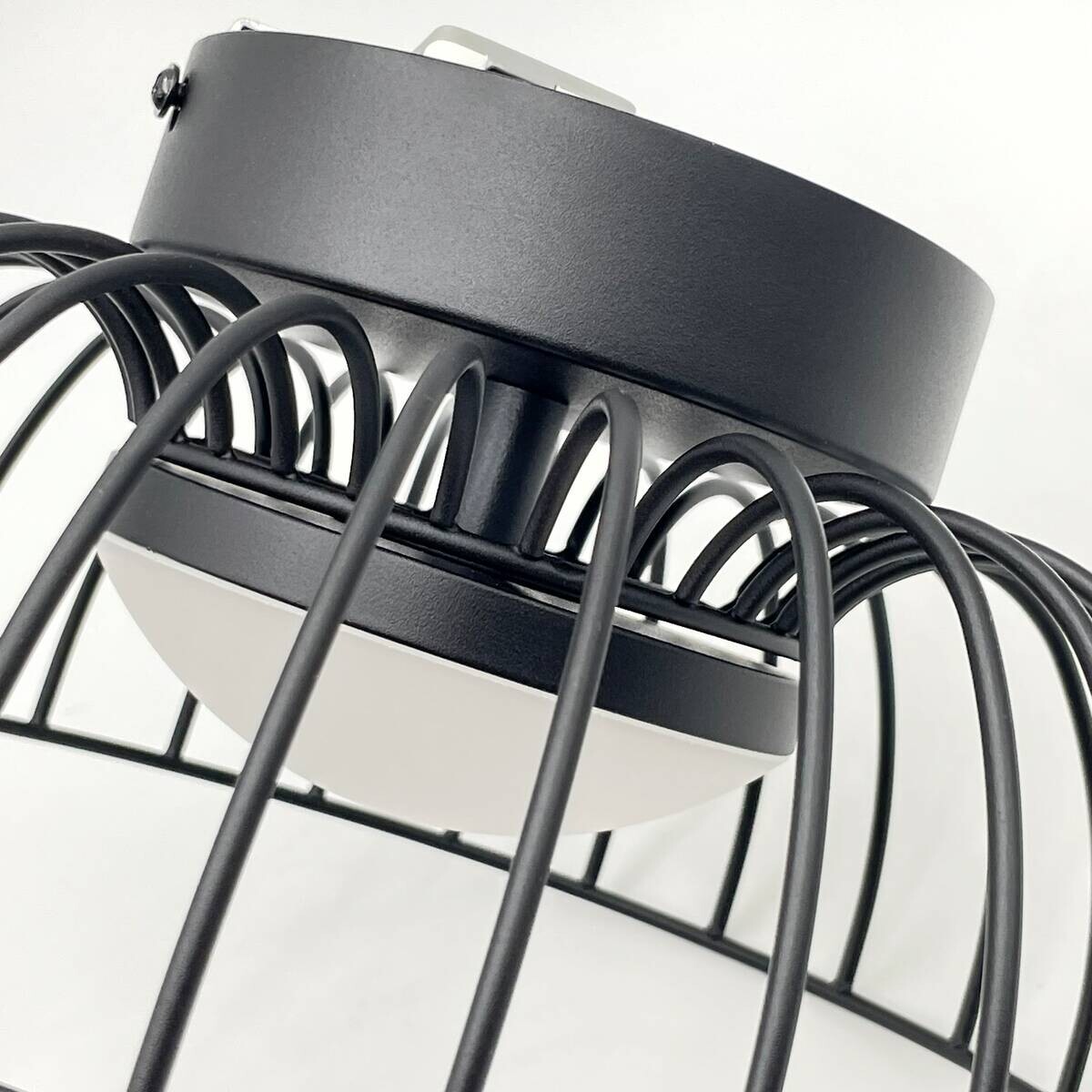 Lamkur Deckenleuchte schwarz Stahl B/H/L: ca. 27x27x17 cm