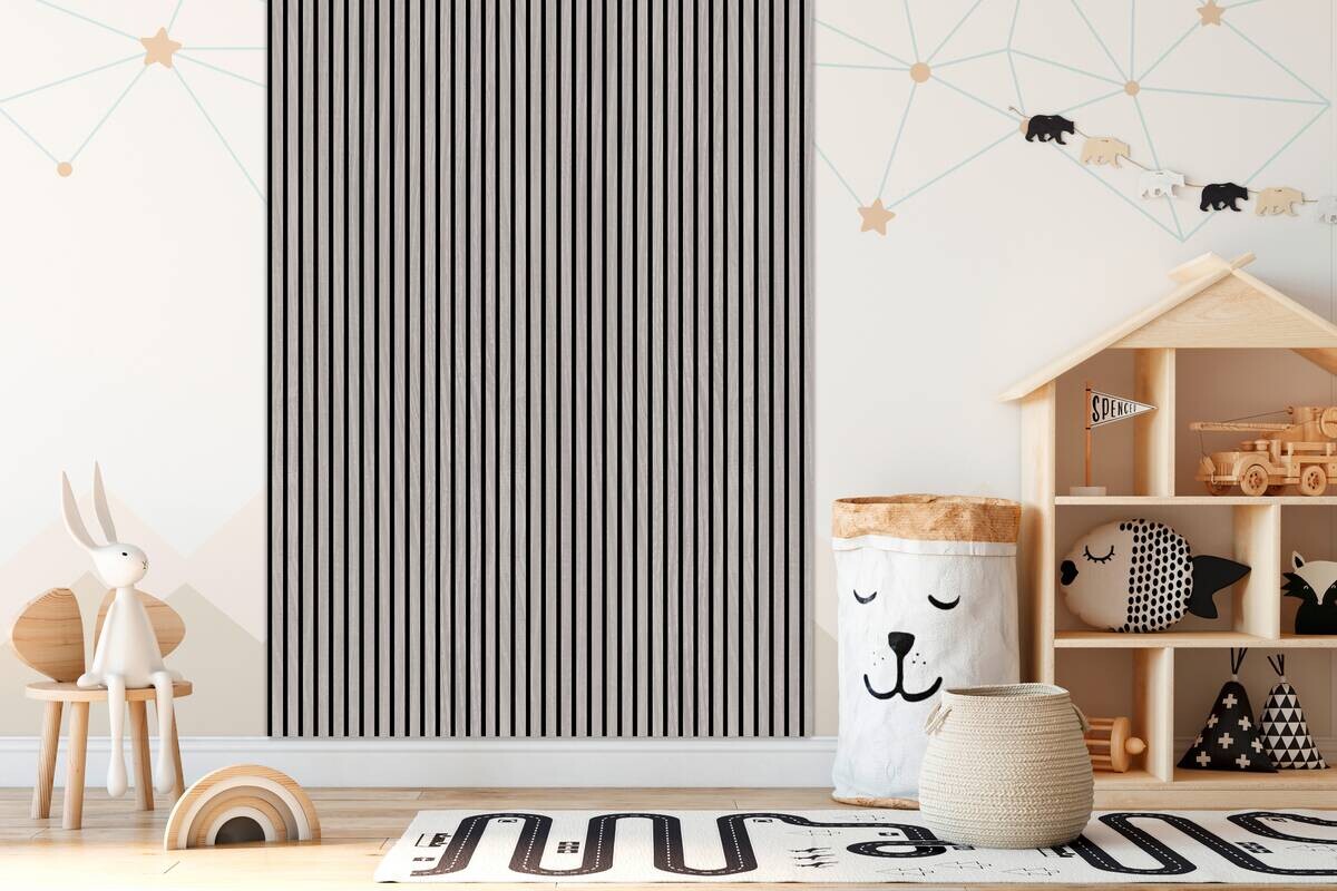 Wand- und Akustikpaneel grau L/B/H: ca. 244x60x1 cm pro Stück