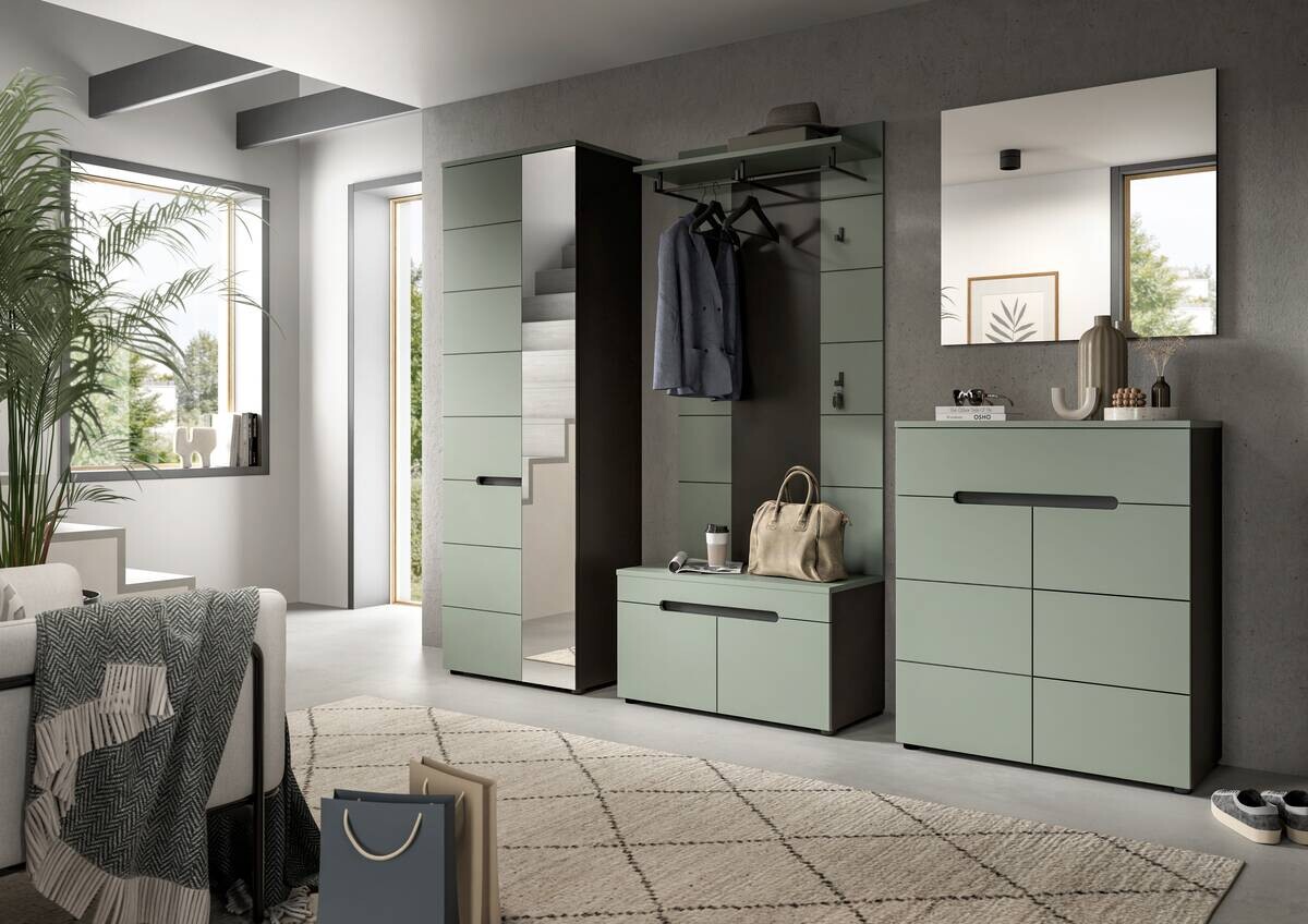 Paneel Canu grün basaltgrau Nachbildung B/H/T: ca. 80x145x29 cm