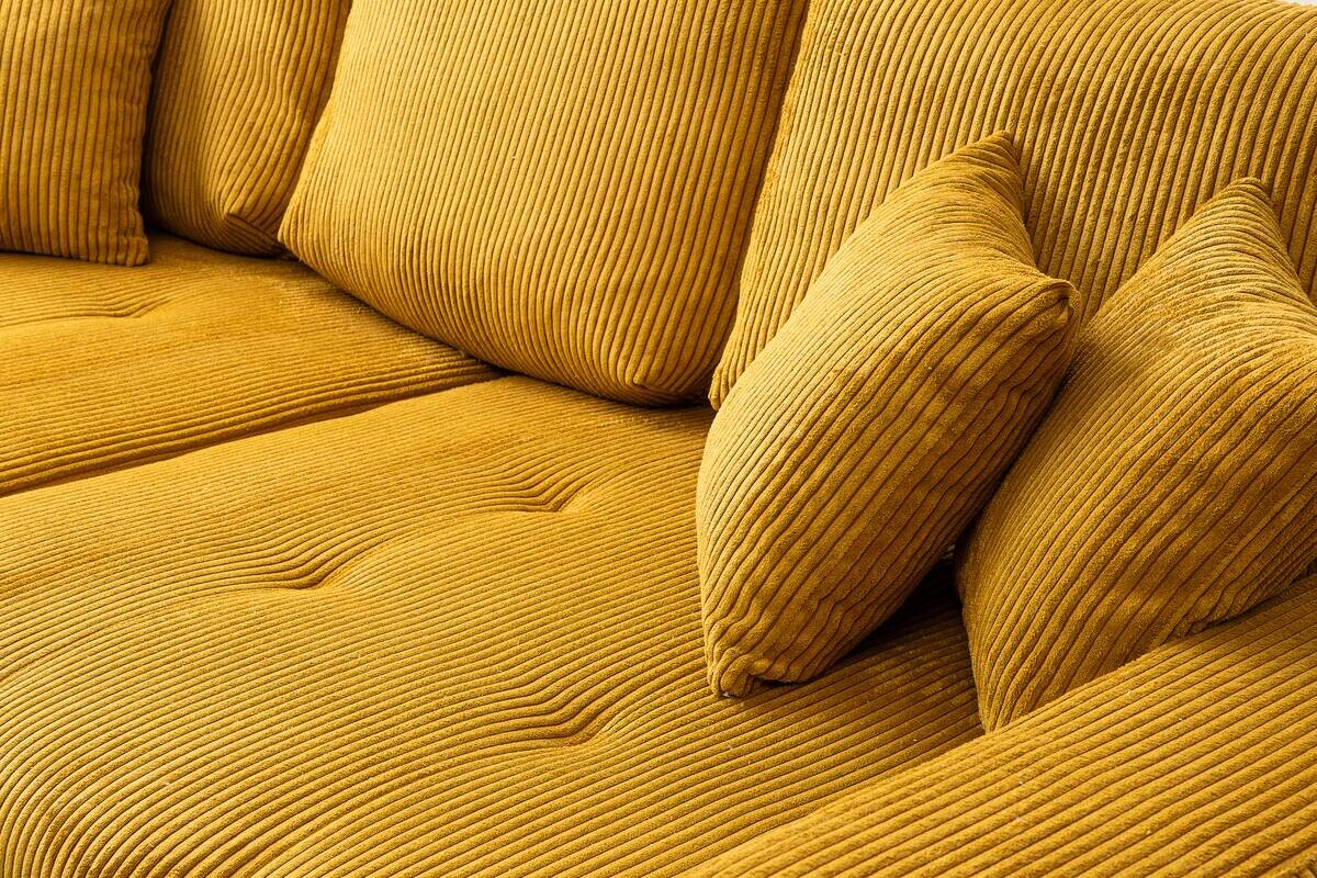 Big Sofa natur Microfaser B/H/T: ca. 248x80x114 cm