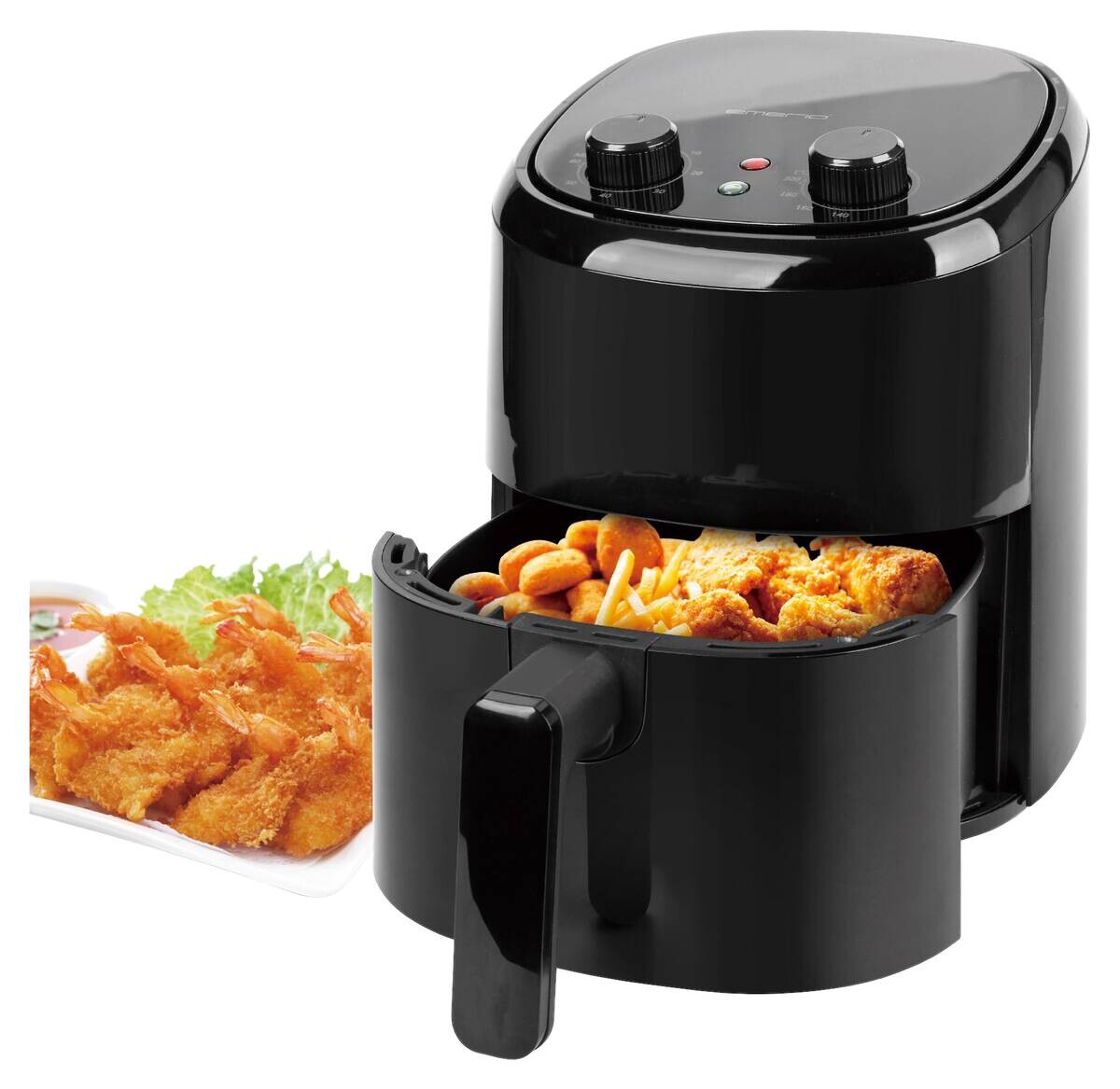 Emerio Heißluftfritteuse AF-130646 schwarz Kunststoff H/D: ca. 26x23 cm ca. 2,2 l