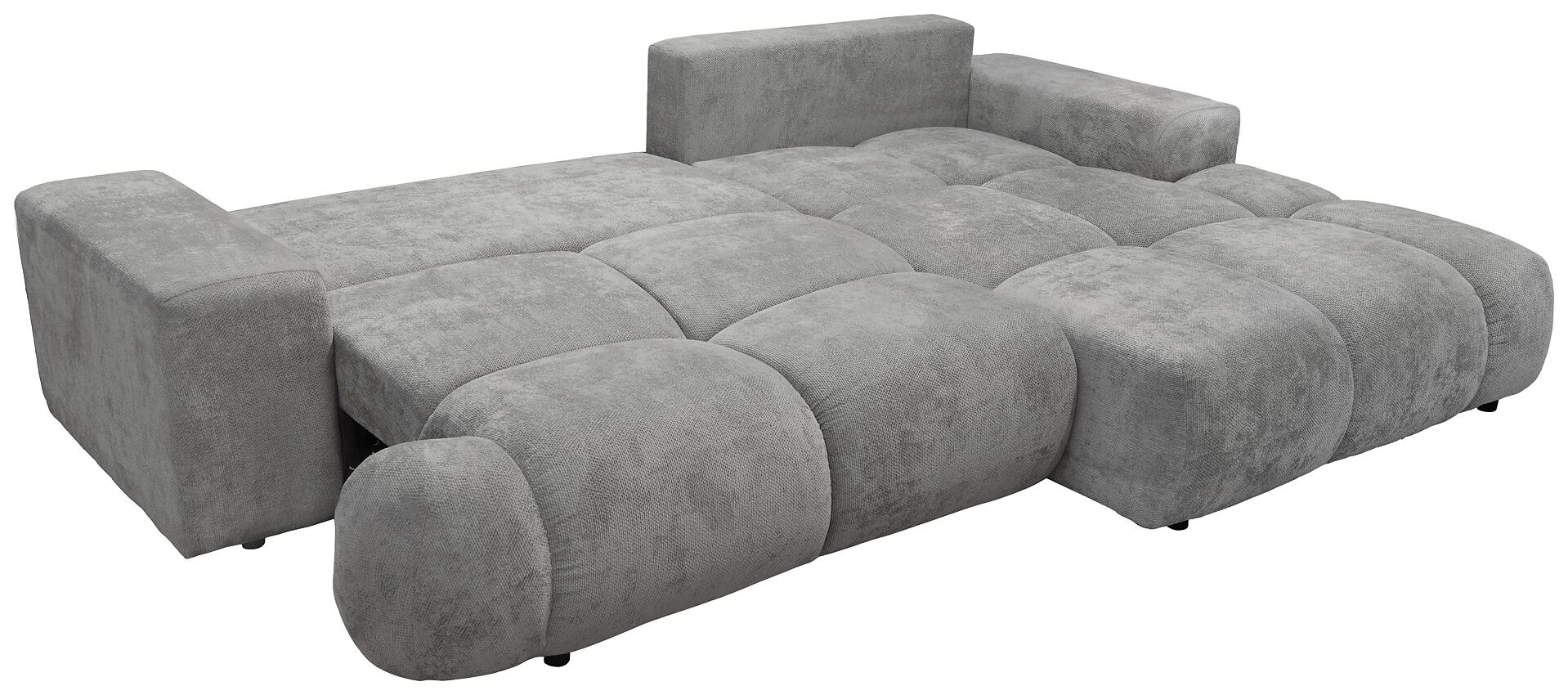 Ecksofa mit Bettfunktion grau Microfaser B/H/T: ca. 288x69x187 cm Ecksofa mit Bettfunktion grau Microfaser B/H/T: ca. 288x69x187 cm