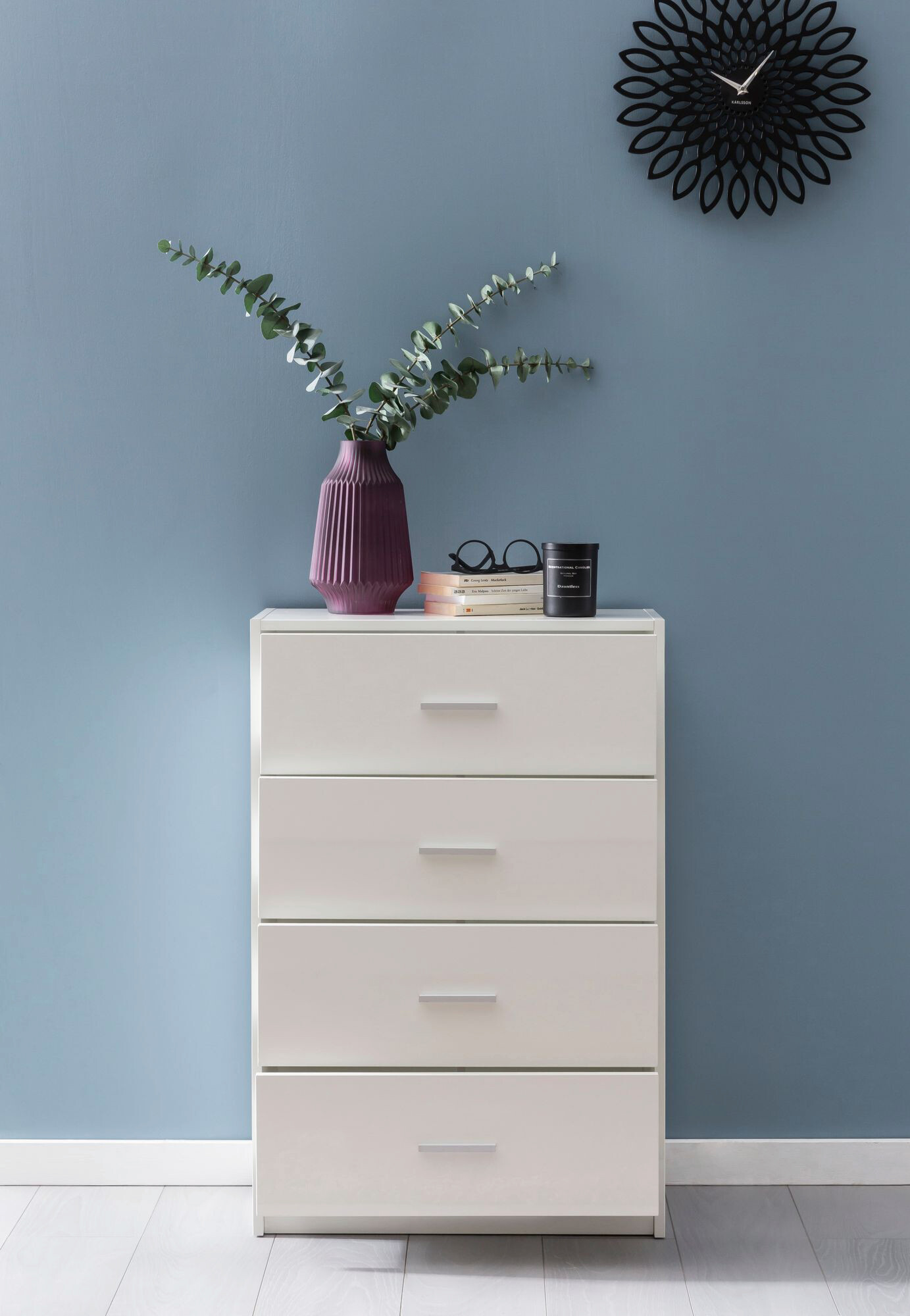 Sideboard weiß B/H/T: ca. 60x90x30 cm