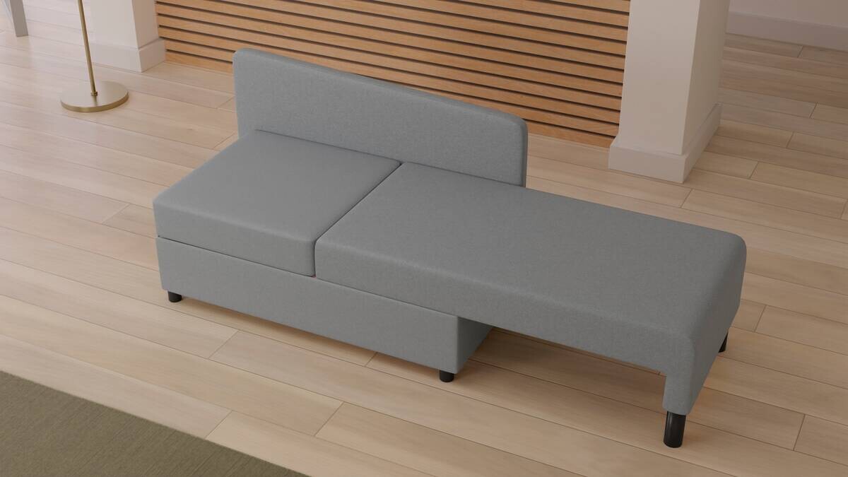 Recamiere Lübeck grau B/H/T: ca. 148x75x85 cm Recamiere Lübeck grau B/H/T: ca. 148x75x85 cm