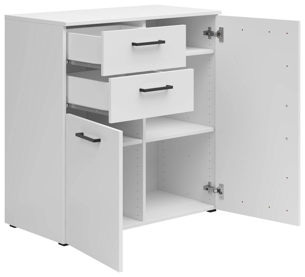 Kommode Multi-Stauraum Typ 26 weiß B/H/T: ca. 80x83x40 cm